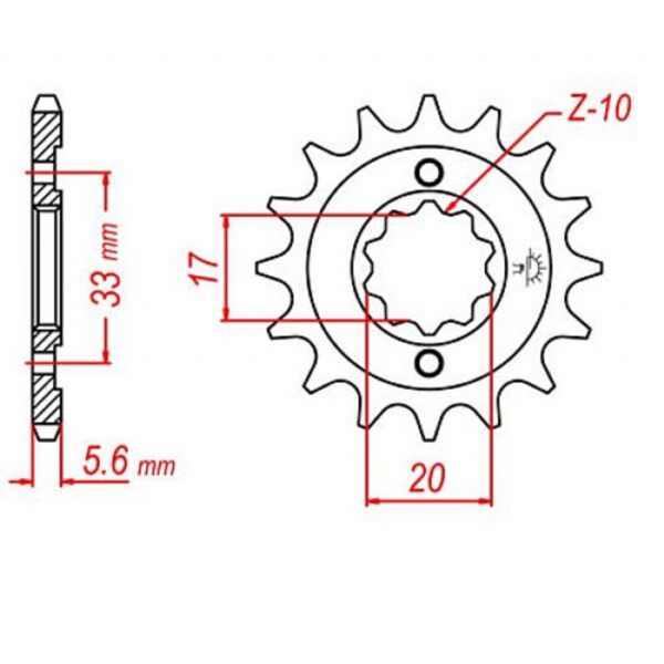Звезда передняя ведущая M-CAX 2457113 13 Зубов ( JTF430 13 )